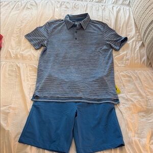 Boys youth golf shorts & polo